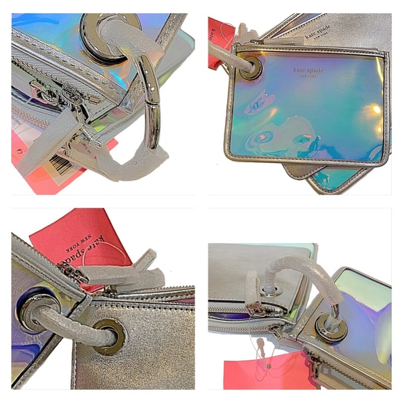 NWT Kate Spade Sam Iridescent Pouch Trio - Picture 7 of 13